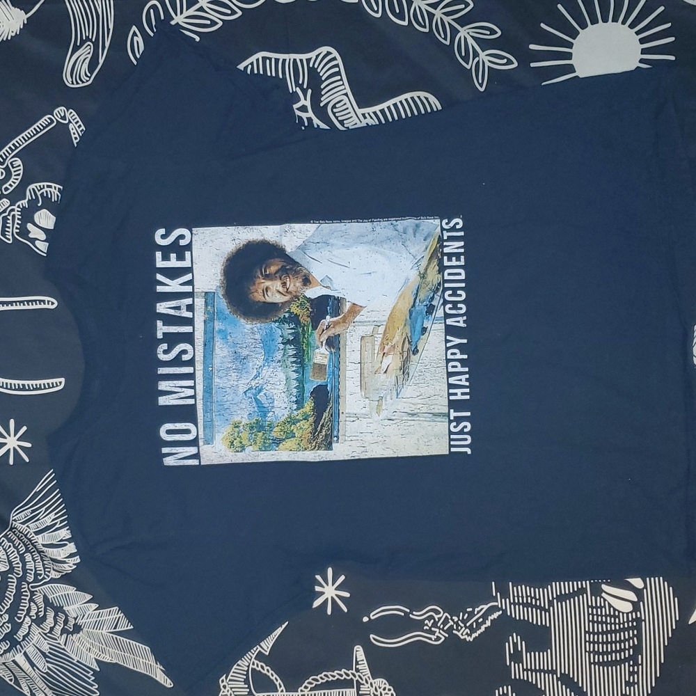 Bob Ross graphic tee